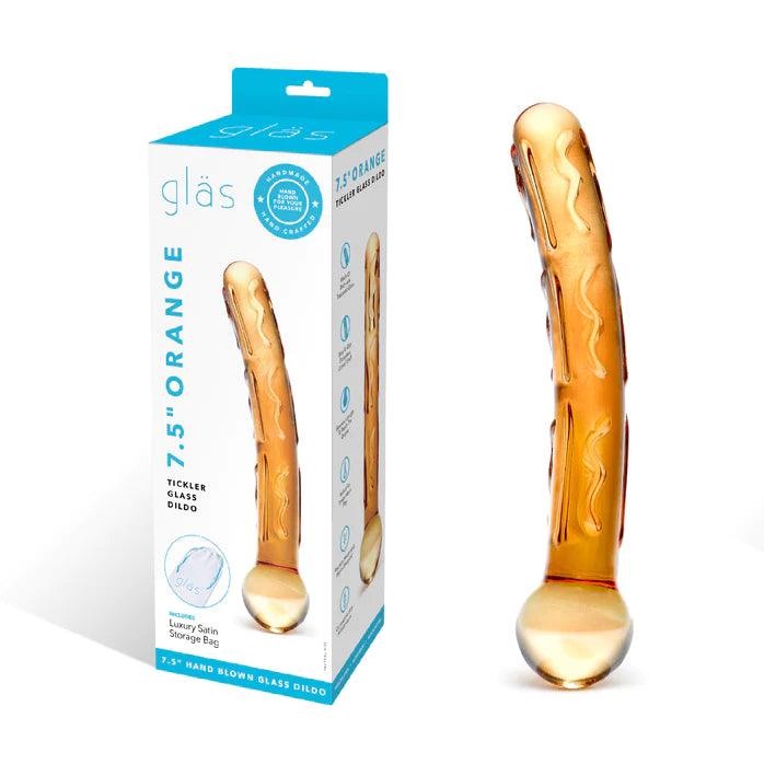 Gläs Orange Tickler Glass Dildo - Electric Eel - Vibe Delux LLC - vibedelux.com