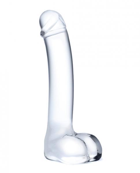 Gläs 7" Realistic Curved Glass G-Spot Dildo - Electric Eel - Vibe Delux LLC - vibedelux.com