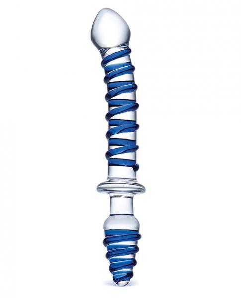 Gläs 10" Mr. Swirly Double Ended Glass Dildo & Butt Plug - Electric Eel - Vibe Delux LLC - vibedelux.com