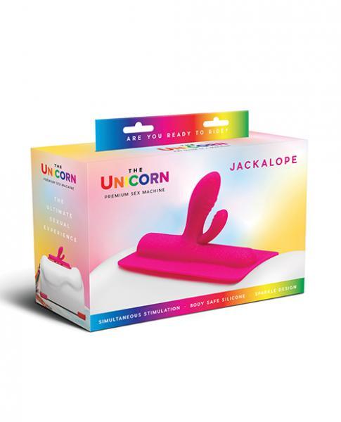 The Unicorn Jackalope - Bulbous Double Stimulation Attachment x Pink - The Cowgirl Premium Sex Machine - Vibe Delux LLC - vibedelux.com