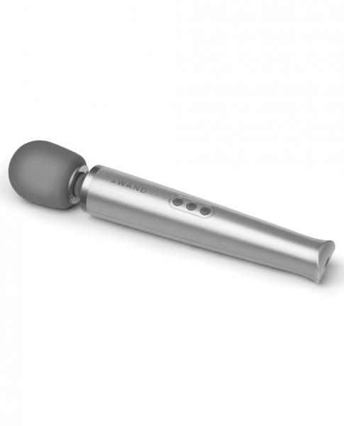 Rechargeable Vibrating Massager x Gray - Le Wand - Vibe Delux LLC - vibedelux.com