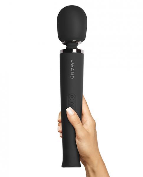 Rechargeable Vibrating Massager x Black - Le Wand - Vibe Delux LLC - vibedelux.com