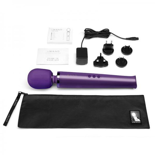 Rechargeable Vibrating Massager x Purple - Le Wand - Vibe Delux LLC - vibedelux.com