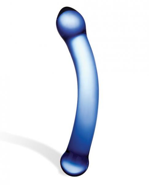 Gläs 6" Curved Glass G-Spot Dildo x Blue - Electric Eel - Vibe Delux LLC - vibedelux.com