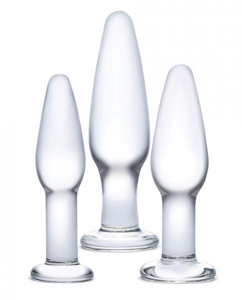 Gläs 3 Piece Glass Anal Training Set - Electric Eel - Vibe Delux LLC - vibedelux.com